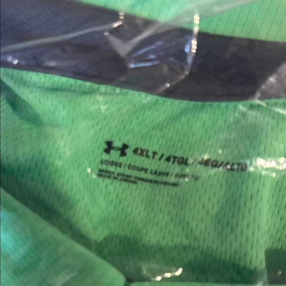 Under Armour Green Polo Shirt Brand new.  Size 4XLT. - Picture 2 of 4